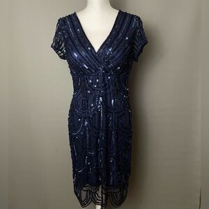 Marina Lace and Sequin Dress- Great Gatsby style- size 12